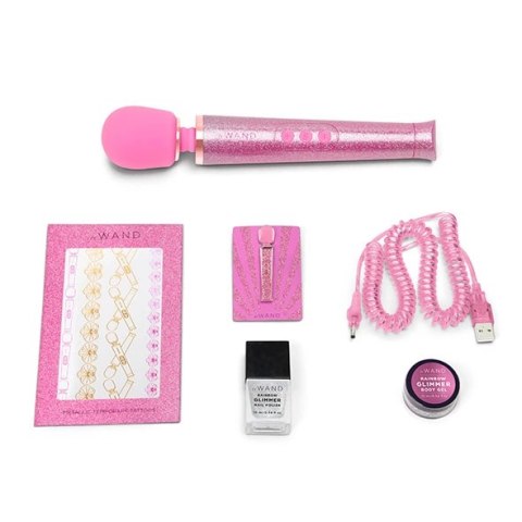 Masażer - Le Wand Petite All That Glimmers Massager Pink Le Wand Masażer - Le Wand Petite All That Glimmers Massager Pink Le Wand