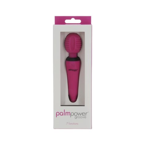 Masażer - PalmPower Groove Mini Wand Fuchsia PowerBullet Masażer - PalmPower Groove Mini Wand Fuchsia PowerBullet