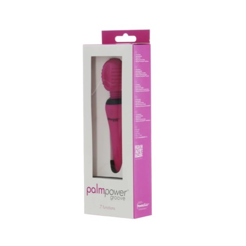 Masażer - PalmPower Groove Mini Wand Fuchsia PowerBullet Masażer - PalmPower Groove Mini Wand Fuchsia PowerBullet