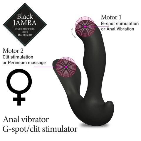 Masażer prostaty i punktu G - FeelzToys Black Jamba FeelzToys Masażer prostaty i punktu G - FeelzToys Black Jamba FeelzToys