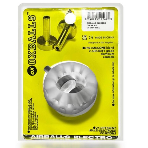 Oxballs - Airballs Electro Air-Lite Pierścień Na Penisa Elektro Przezroczysty Oxballs Oxballs - Airballs Electro Air-Lite Pierścień Na Penisa Elektro Przezroczysty Oxballs