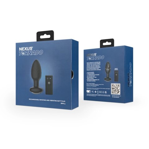 Plug analny wibrujący - Nexus Tornado Black Nexus Plug analny wibrujący - Nexus Tornado Black Nexus