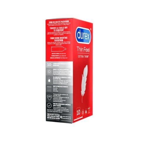 Prezerwatywy cienkie - Durex Thin Feel Extra Thin 10 szt Durex Prezerwatywy cienkie - Durex Thin Feel Extra Thin 10 szt Durex
