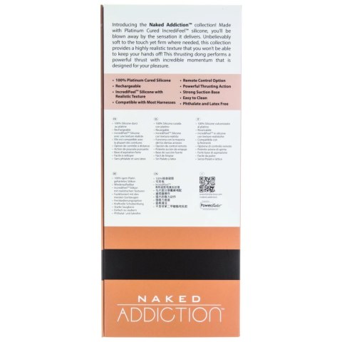 Pulsator - Naked Addiction Thrusting Dong with Remote 23 cm Caramel Naked Addiction Pulsator - Naked Addiction Thrusting Dong with Remote 23 cm Caramel Naked Addiction
