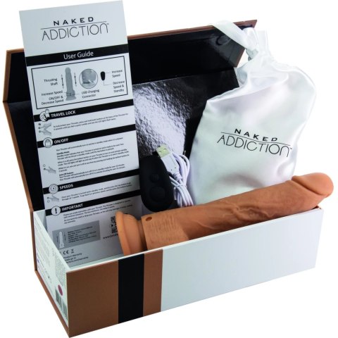 Pulsator - Naked Addiction Thrusting Dong with Remote 23 cm Caramel Naked Addiction Pulsator - Naked Addiction Thrusting Dong with Remote 23 cm Caramel Naked Addiction