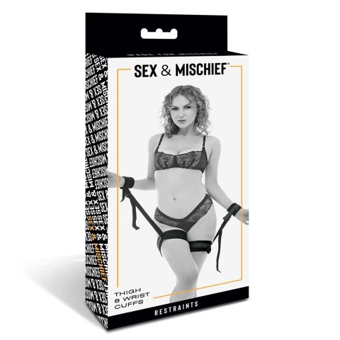 Sportsheets - Sex & Mischief Mankiety Na Ręce i Uda Związane Sportsheets Sportsheets - Sex & Mischief Mankiety Na Ręce i Uda Związane Sportsheets