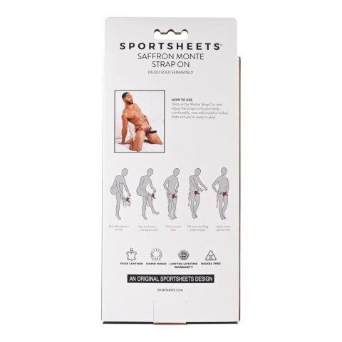 Sportsheets - Uprząż Strap On Czerwona Sportsheets Sportsheets - Uprząż Strap On Czerwona Sportsheets