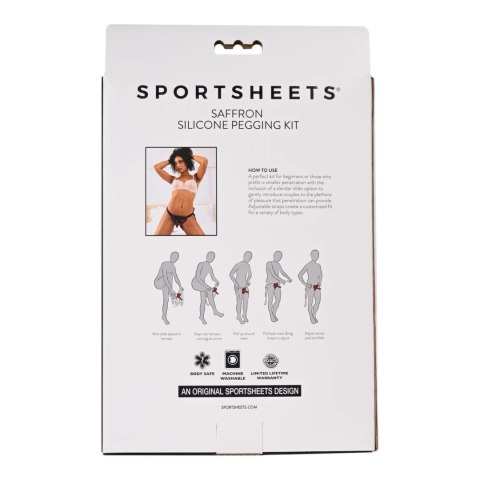 Sportsheets - Zestaw Strap On Z Silikonowym Dildo Sportsheets Sportsheets - Zestaw Strap On Z Silikonowym Dildo Sportsheets