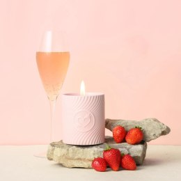 Świeca do masażu - HighOnLove Pink Massage Candle Strawberries & Champagne HighOnLove