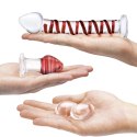 Szklane dildo, korek analny i jajeczka - Glas Mr. Swirly Set Glas