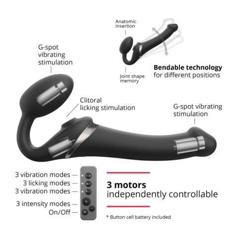 Wibrator strap-on - Strap-On-Me Multi Orgasm Black XL Strap-On-Me Wibrator strap-on - Strap-On-Me Multi Orgasm Black XL Strap-On-Me