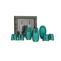 Wibrujące zaciski na sutki - Zalo Nave Turquoise Green Zalo