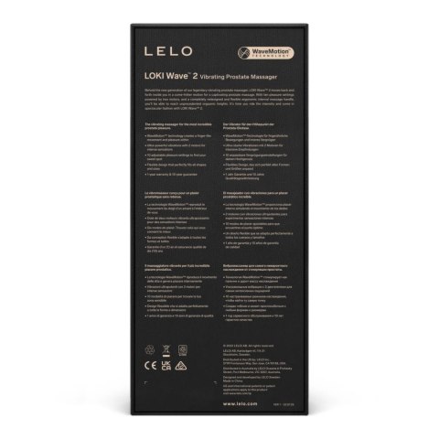 Wibrujący masażer prostaty - Lelo Loki Wave 2 Base Blue Lelo Wibrujący masażer prostaty - Lelo Loki Wave 2 Base Blue Lelo