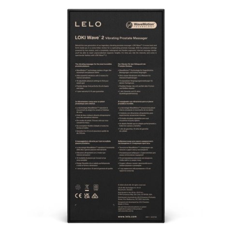 Wibrujący masażer prostaty - Lelo Loki Wave 2 Violet Dusk Lelo Wibrujący masażer prostaty - Lelo Loki Wave 2 Violet Dusk Lelo