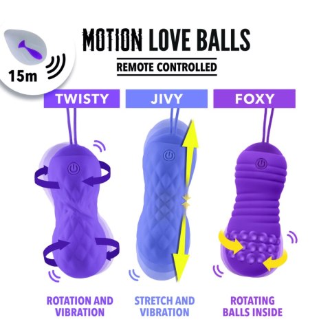 Zdalnie sterowane jajeczko wibrujące - FeelzToys Motion Love Balls Foxy FeelzToys Zdalnie sterowane jajeczko wibrujące - FeelzToys Motion Love Balls Foxy FeelzToys