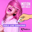 Zdalnie sterowane jajeczko wibrujące - FeelzToys Motion Love Balls Foxy FeelzToys