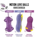 Zdalnie sterowane jajeczko wibrujące - FeelzToys Motion Love Balls Twisty FeelzToys