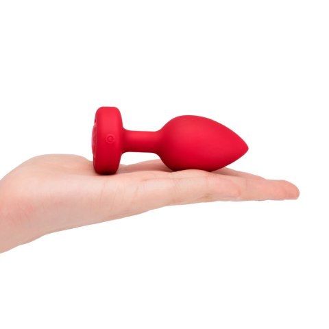 Zdalnie sterowany plug analny - B-Vibe Vibrating Heart Plug M/L Red B-Vibe Zdalnie sterowany plug analny - B-Vibe Vibrating Heart Plug M/L Red B-Vibe