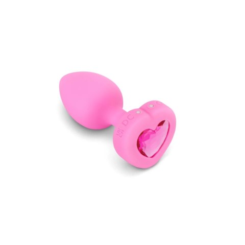 Zdalnie sterowany plug analny - B-Vibe Vibrating Heart Plug S/M Pink B-Vibe Zdalnie sterowany plug analny - B-Vibe Vibrating Heart Plug S/M Pink B-Vibe