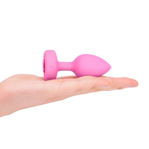 Zdalnie sterowany plug analny - B-Vibe Vibrating Heart Plug S/M Pink B-Vibe Zdalnie sterowany plug analny - B-Vibe Vibrating Heart Plug S/M Pink B-Vibe