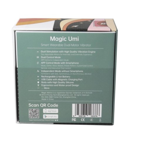Zdalnie sterowany wibrator - Magic Motion Umi Magic Motion Zdalnie sterowany wibrator - Magic Motion Umi Magic Motion