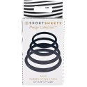 Zestaw pierścieni - Sportsheets Navy O Ring 4 Pack Sportsheets