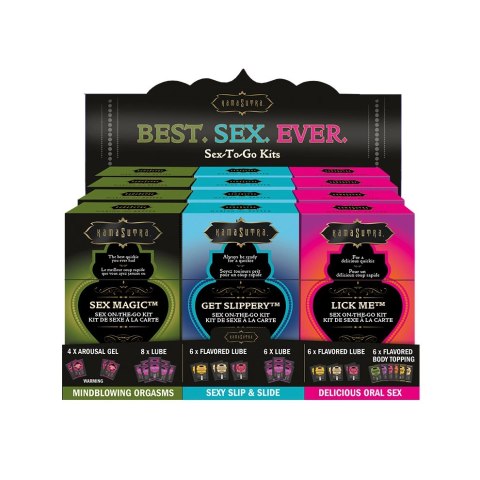 Zestaw środków nawilżających - Kama Sutra Sex To Go Kits Get Slippery Kama Sutra Zestaw środków nawilżających - Kama Sutra Sex To Go Kits Get Slippery Kama Sutra