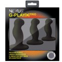 Zestaw wibrujących korków analnych - Nexus G-Play Trio+ Black Nexus