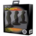 Zestaw wibrujących korków analnych - Nexus G-Play Trio+ Black Nexus