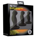 Zestaw wibrujących korków analnych - Nexus G-Play Trio+ Black Nexus