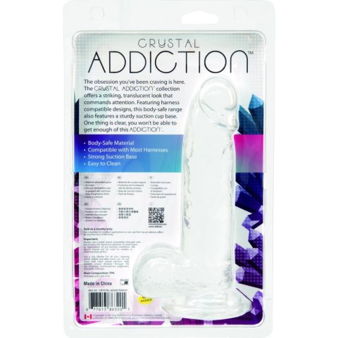 Dildo - Addiction Crystal Addiction Clear Dong 20 cm Addiction Dildo - Addiction Crystal Addiction Clear Dong 20 cm Addiction