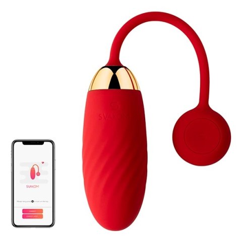 Jajeczko wibrujące - Svakom Ella Vibrating Egg Red Svakom Jajeczko wibrujące - Svakom Ella Vibrating Egg Red Svakom
