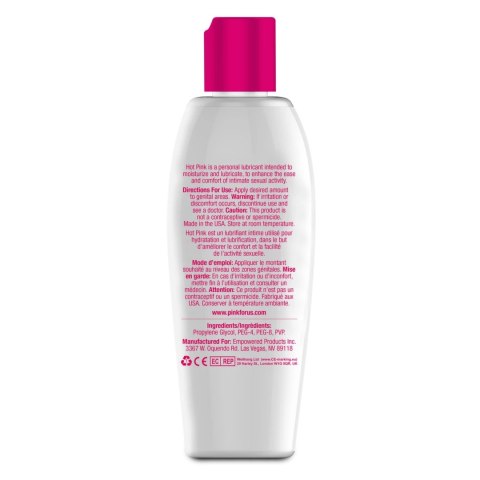 Lubrykant rozgrzewający - Pink Hot Pink 140 ml Pink Lubrykant rozgrzewający - Pink Hot Pink 140 ml Pink
