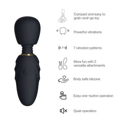 Masażer - Nomi Tang Pocket Wand Black Nomi Tang Masażer - Nomi Tang Pocket Wand Black Nomi Tang