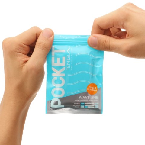 Masturbator - Tenga Pocket Stroker Wave Line Tenga Masturbator - Tenga Pocket Stroker Wave Line Tenga