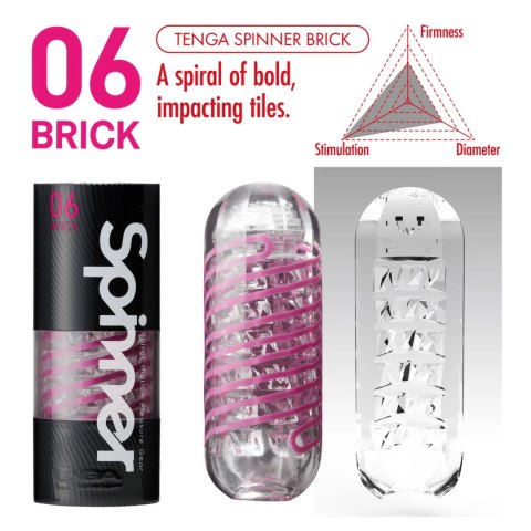 Masturbator - Tenga Spinner 06 Brick Tenga Masturbator - Tenga Spinner 06 Brick Tenga