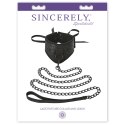 Obroża i smycz - Sportsheets Sincerely Lace Posture Collar & Leash Sportsheets