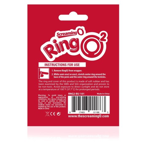 Pierścień erekcyjny - The Screaming O RingO 2 Blue The Screaming O Pierścień erekcyjny - The Screaming O RingO 2 Blue The Screaming O