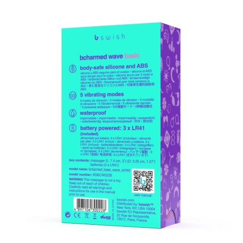 Pierścień wibrujący - B Swish bcharmed Basic Wave Orchid B Swish Pierścień wibrujący - B Swish bcharmed Basic Wave Orchid B Swish