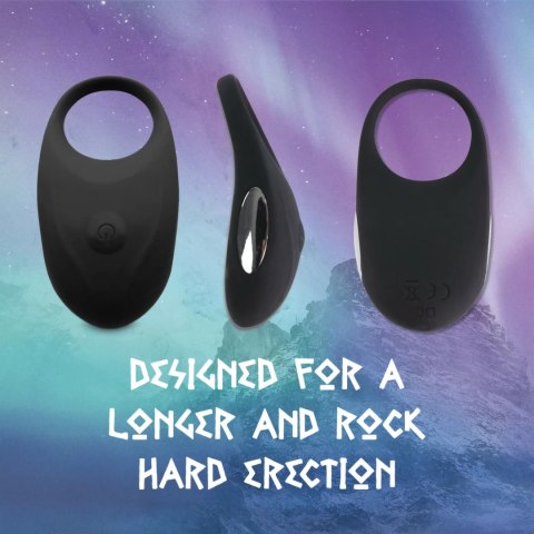 Pierścień wibrujący - FeelzToys Thor Black FeelzToys Pierścień wibrujący - FeelzToys Thor Black FeelzToys