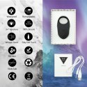 Pierścień wibrujący - FeelzToys Thor Black FeelzToys