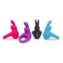 Pierścień wibrujący - Happy Rabbit Rechargeable Vibrating Rabbit Cock Ring Blue Happy Rabbit