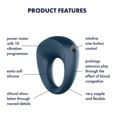 Pierścień wibrujący - Satisfyer Power Ring Vibrator Satisfyer Pierścień wibrujący - Satisfyer Power Ring Vibrator Satisfyer