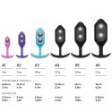 Plug analny - B-Vibe Snug Plug 6 Black B-Vibe