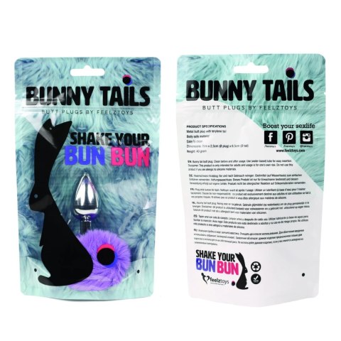 Plug analny - FeelzToys Bunny Tails Butt Plug Purple FeelzToys Plug analny - FeelzToys Bunny Tails Butt Plug Purple FeelzToys