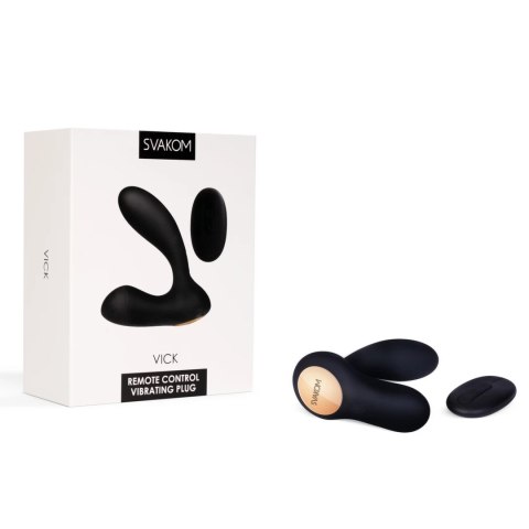 Plug analny - Svakom Vick Powerful Plug Remote Controlled Vibrator Black Svakom Plug analny - Svakom Vick Powerful Plug Remote Controlled Vibrator Black Svakom