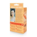 Plug analny wibrujący - B-Vibe Texture Plug Swirl Orange B-Vibe