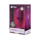 Plug analny wibrujący - B-Vibe Vibrating Snug Plug 2 Rose B-Vibe