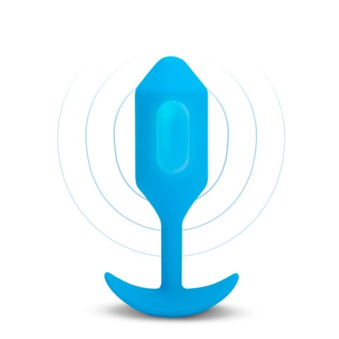 Plug analny wibrujący - B-Vibe Vibrating Snug Plug 3 Blue B-Vibe Plug analny wibrujący - B-Vibe Vibrating Snug Plug 3 Blue B-Vibe