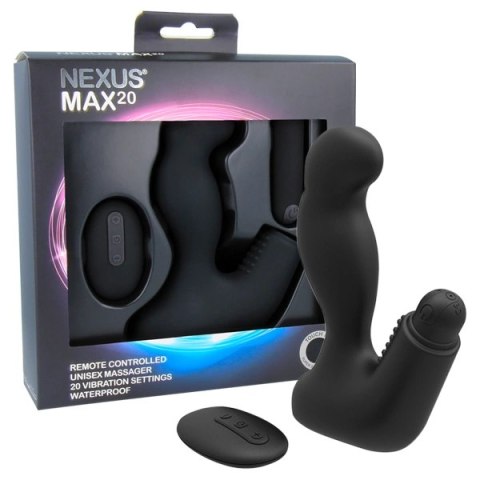 Plug analny wibrujący - Nexus Max 20 Black Nexus Plug analny wibrujący - Nexus Max 20 Black Nexus